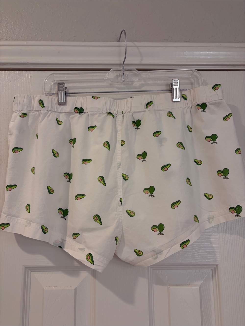 J. Crew White Avocado Print Cotton Pajama Shorts - Picture 2 of 5